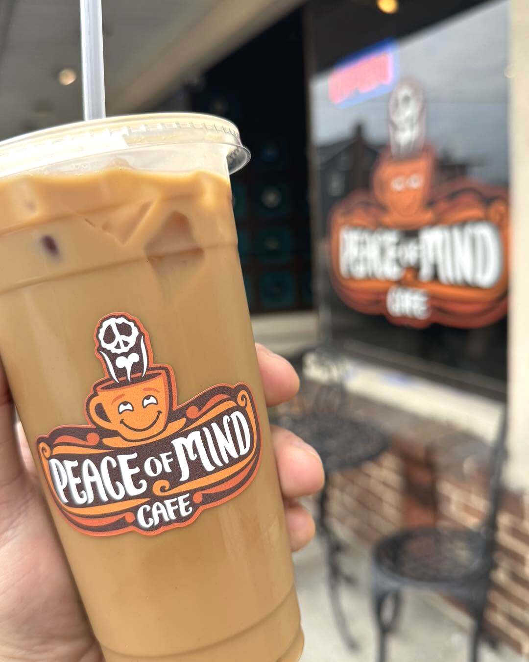Iced coffee from Peace of Mind Cafe